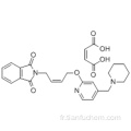 N- {4- [4- (pipéridinométhyl) pyridyl-2-oxy] -cis-2-butène} phtalimide, acide maléique CAS 146447-26-9
